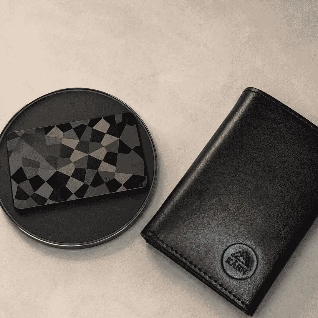 FindCard KÄRN tarjeta localizadora para cartera compatible con iPhone y Android