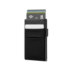 Tarjetero RFID Slim Access KÄRN vista frontal aluminio negro
