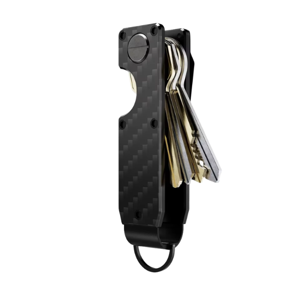 Organizador de llaves compacto KÄRN vista frontal carbono