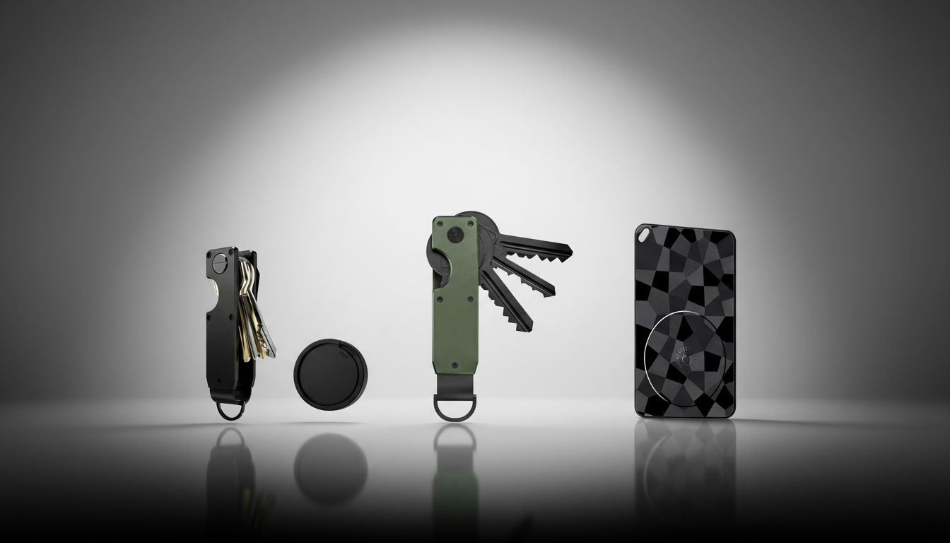 Organizador de llaves, localizador SmartTag y FindCard KÄRN en negro
