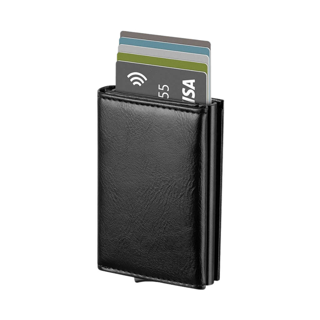 Tarjetero RFID Slim KÄRN vista frontal (cuero vegano) 