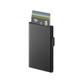 Tarjetero RFID Esencial KÄRN vista frontal aluminio negro