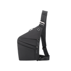 Mochila antirrobo Smart KÄRN en color negro, diseño cruzado ideal para seguridad urbana y viajes.