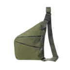 Mochila cruzada antirrobo KÄRN vista frontal (verde)