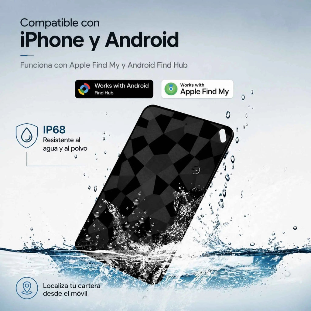 FindCard compatible con Apple Find My y Google Find Hub