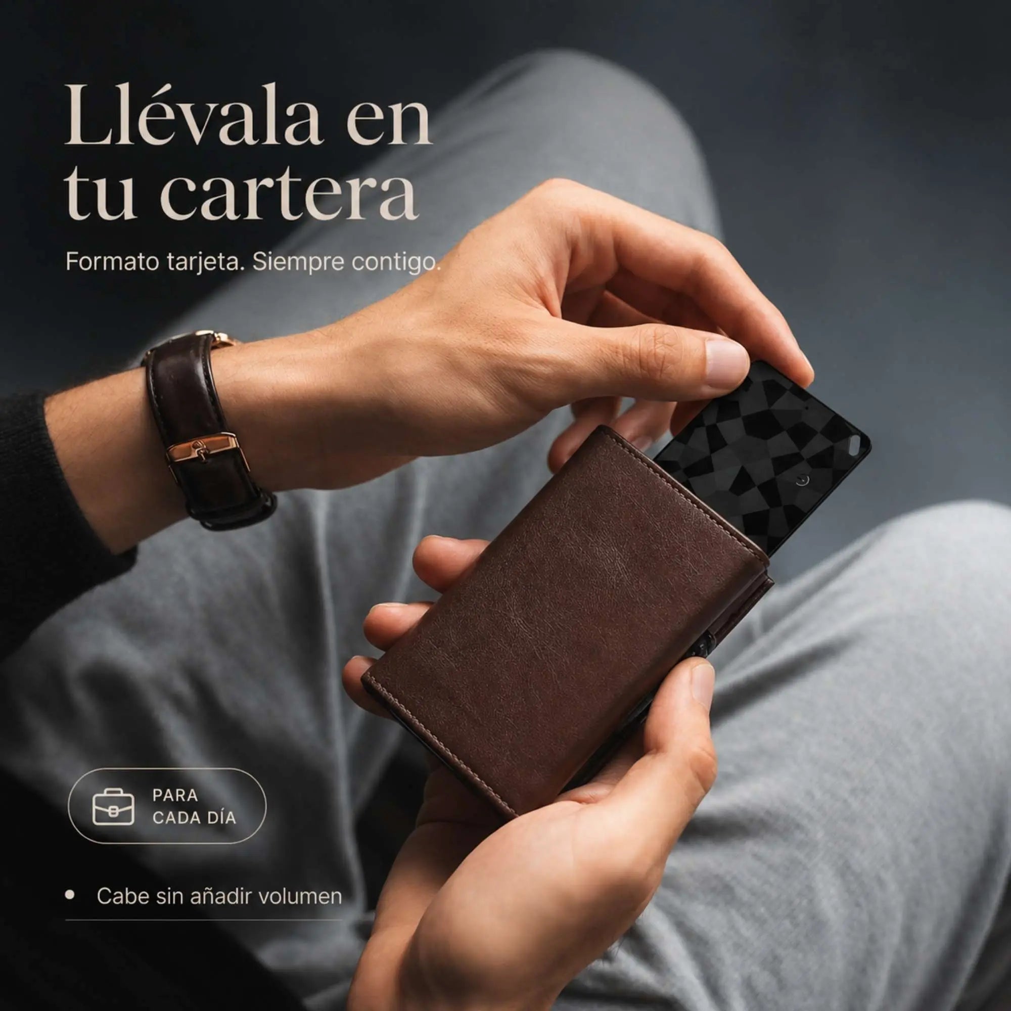 FindCard KÄRN en la cartera, localizable desde el móvil