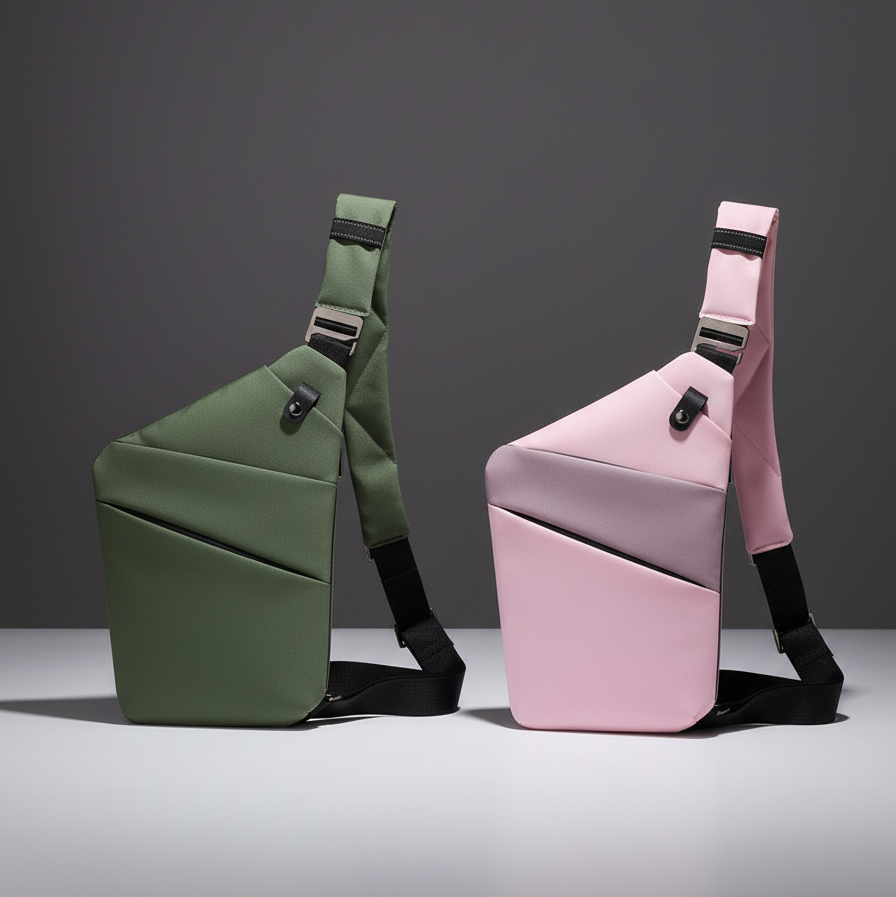 Bandolera antirrobo compacta para uso diario en entorno urbano