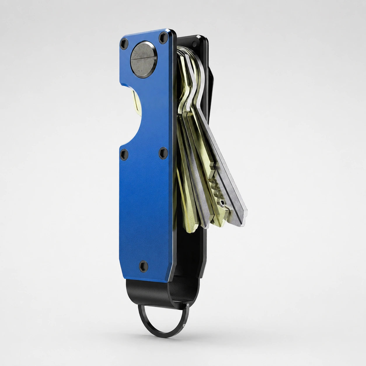 Organizador de llaves compacto KÄRN vista frontal AZUL