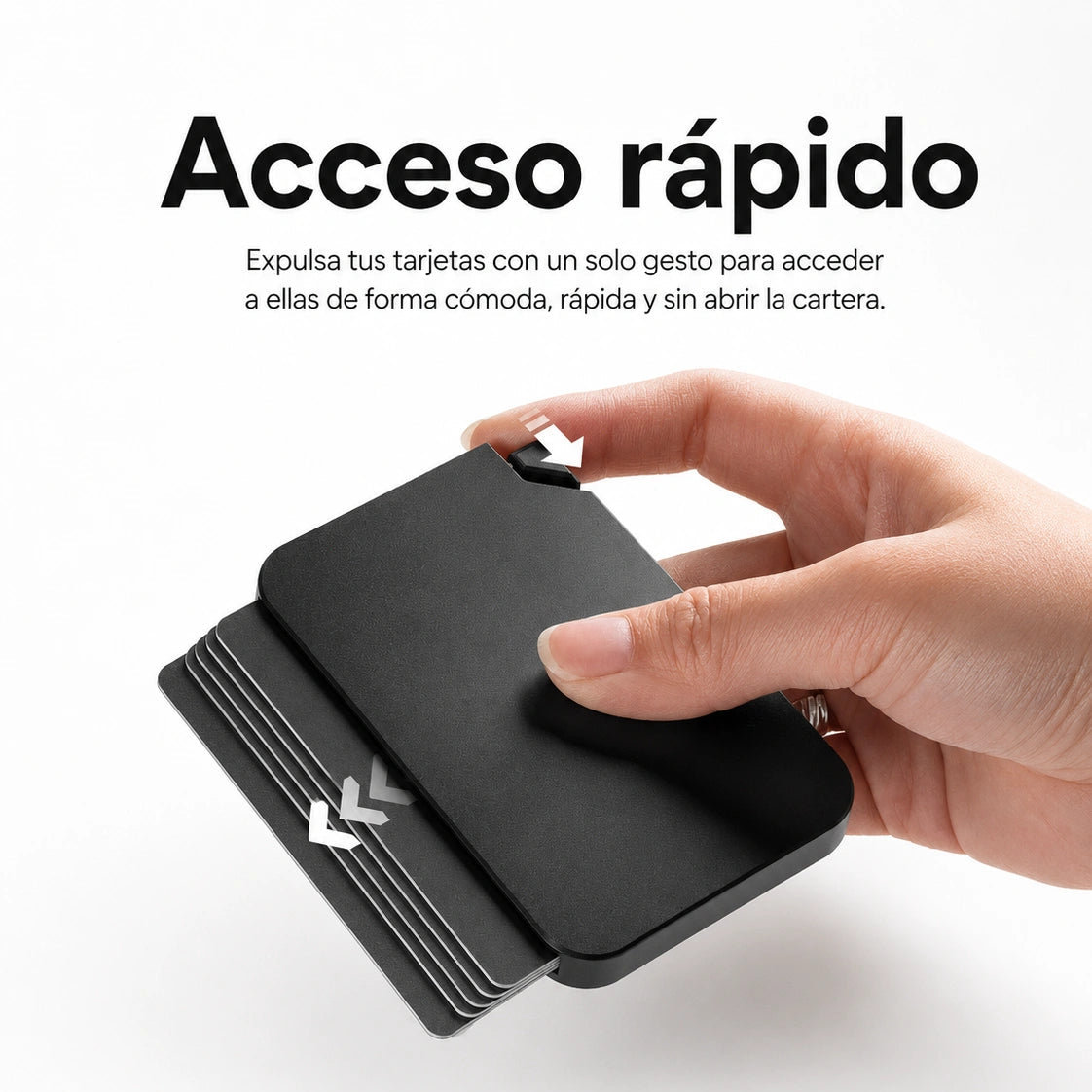 Tarjetero magnético KÄRN con acceso rápido