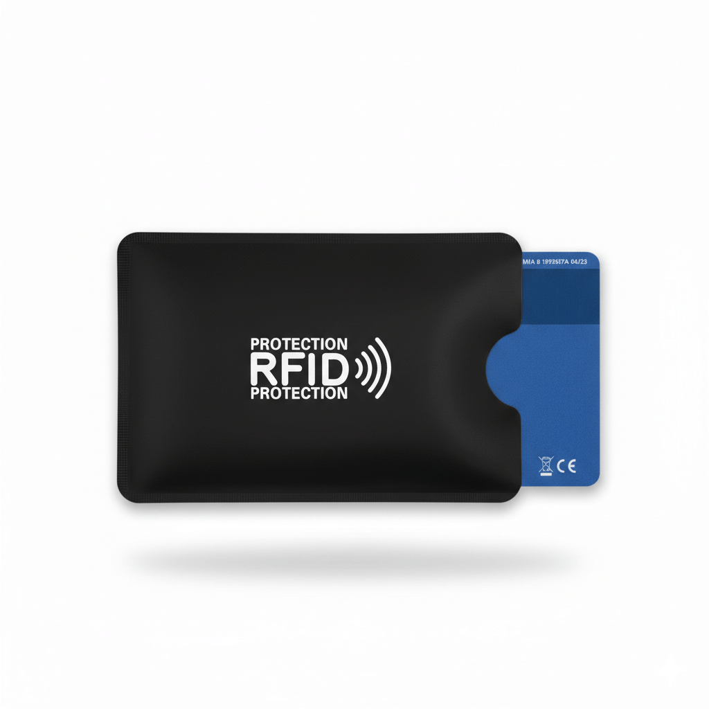funda RFID con tarjeta