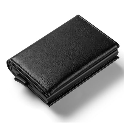 Tarjetero RFID Slim KÄRN con mecanismo Pop-Up - Diseño minimalista en cuero premium