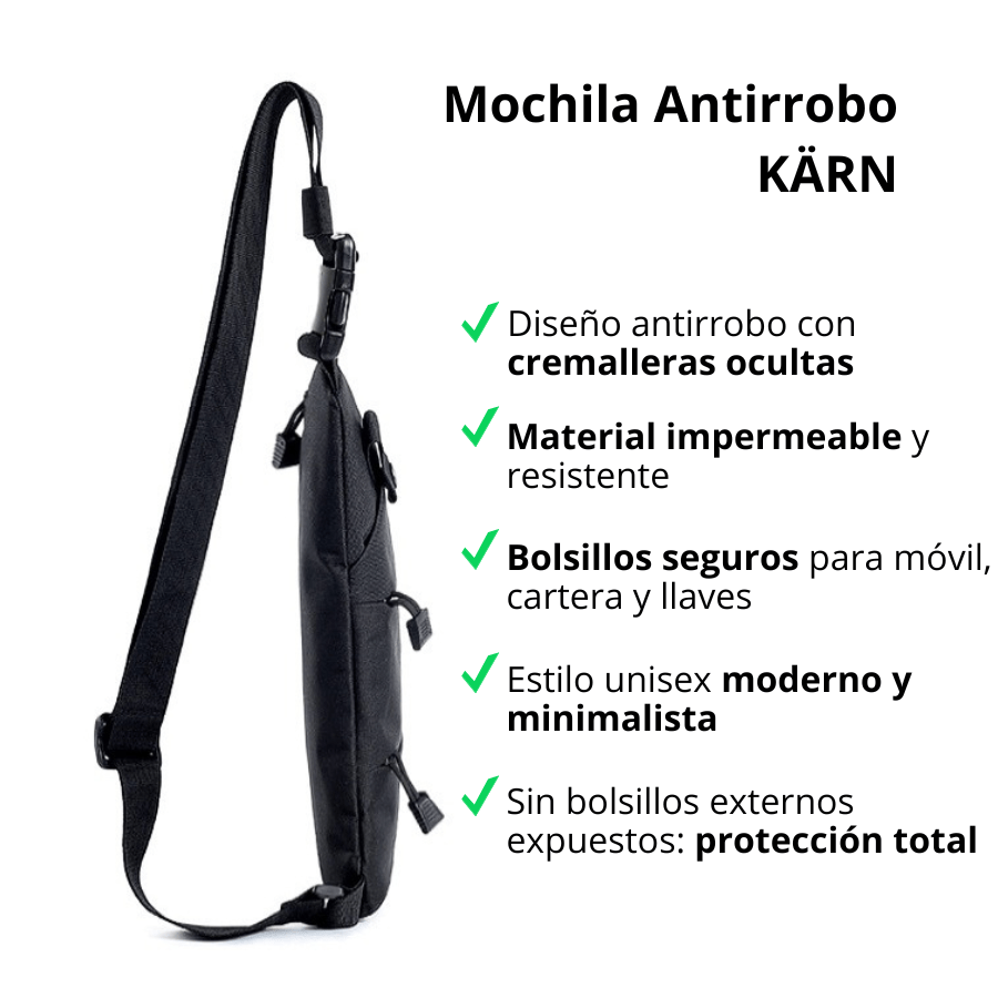 Mochila Segura KÄRN: Protegiendo tus pertenencias con estilo - KÄRN