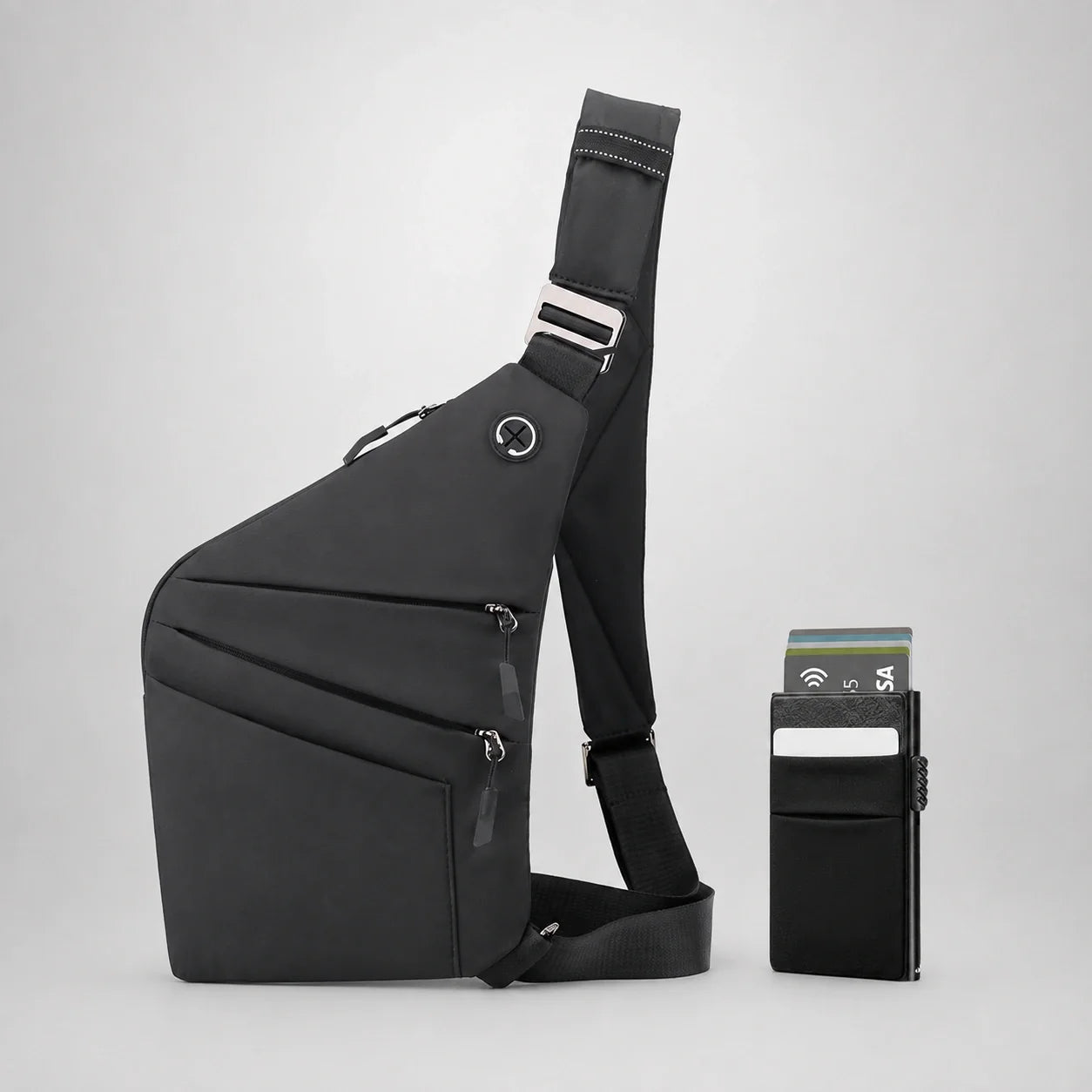 Pack KÄRN con tarjetero RFID Slim Access y tarjeta localizadora FindCard para encontrar la cartera desde el móvil