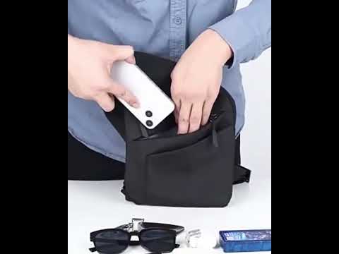 Mochila antirrobo KÄRN en uso, vista frontal